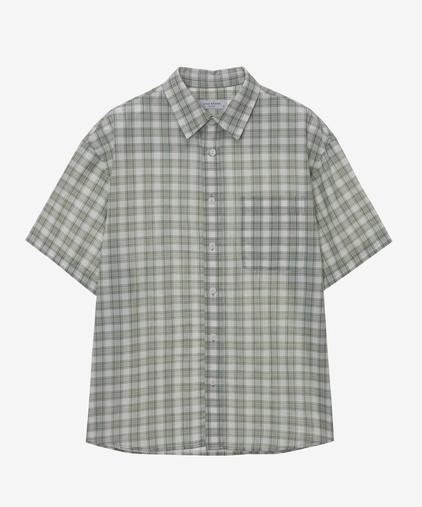 MINDBRIDGE [Air Cool] Check Oversized Short Sleeve Shirt - 2 Colors