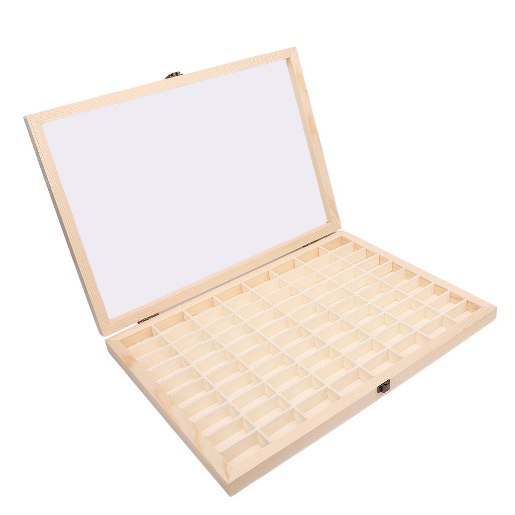 Camera Film Display Box for 135 35mm Films Wooden 80 Slots Camera Reel Storage Cabinet Display