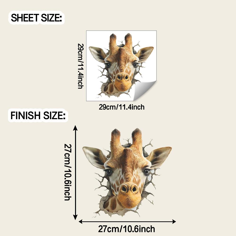 

Персонализированный Жираф Жираф Прихожая, Кухня и Дом Наклейки для Украшения и Благоустройства Стен