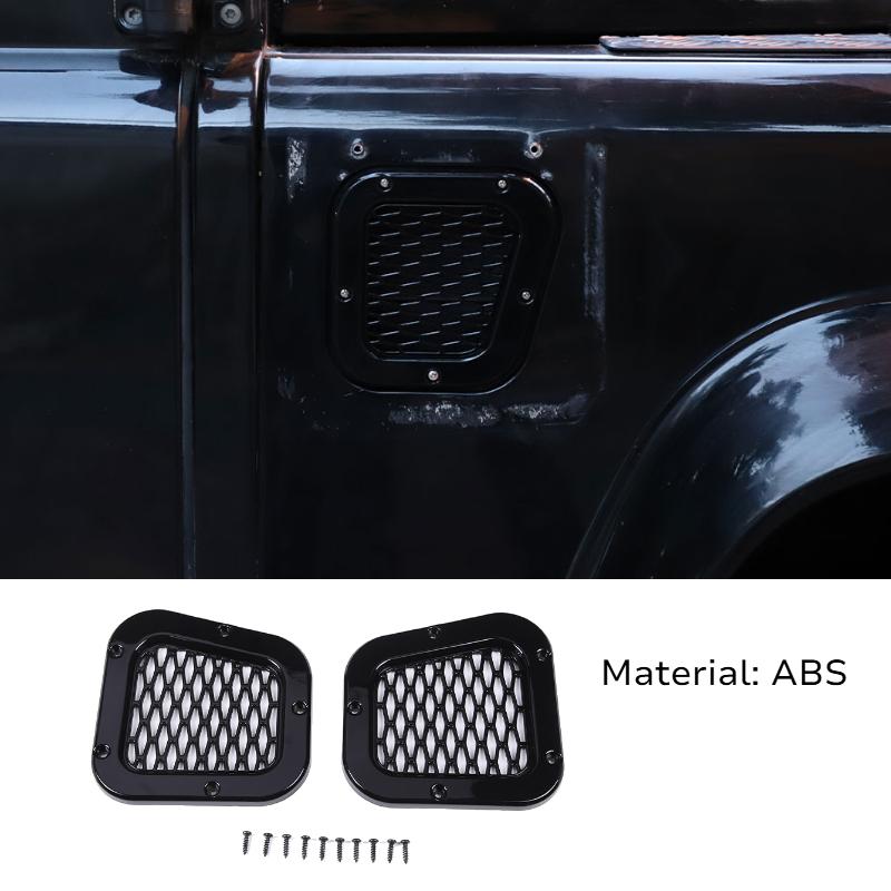 For Land Rover Defender 90 110 130 2004-2018 Aluminum Alloy Black Car Hood Protection Panel Decorate Stickers Car Accessories