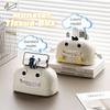 Cute Desktop Tissue Case with Phone Holder Facial Tissue Holder Cartoon Tissue Box  Entrance Hall