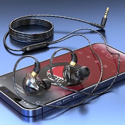 Earphone Wired In-ear Headset with Subwoofer Mic Enhanced Sound Quality 3.5MM Gaming Music Calls Earphone