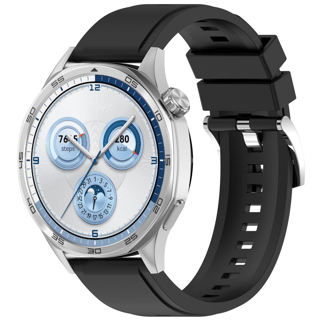 Solid Color Watch Band for Huawei Watch GT 6/GT 5 Pro/GT 5 46mm Quick Release Silicone Strap