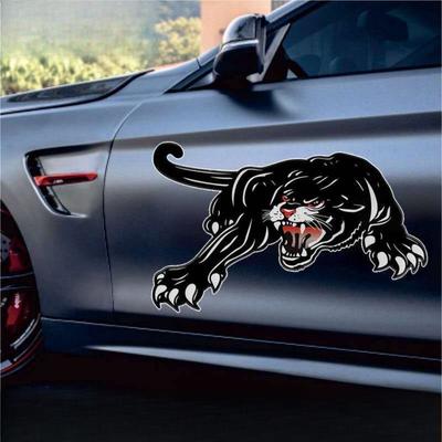 3D Üç Boyutlu Hakim Leopar Araba Dekorasyon Çıkartması Modifiye Araba Çıkartması Çizikleri Örtme Örtü Yaratıcı Araba Çıkartması