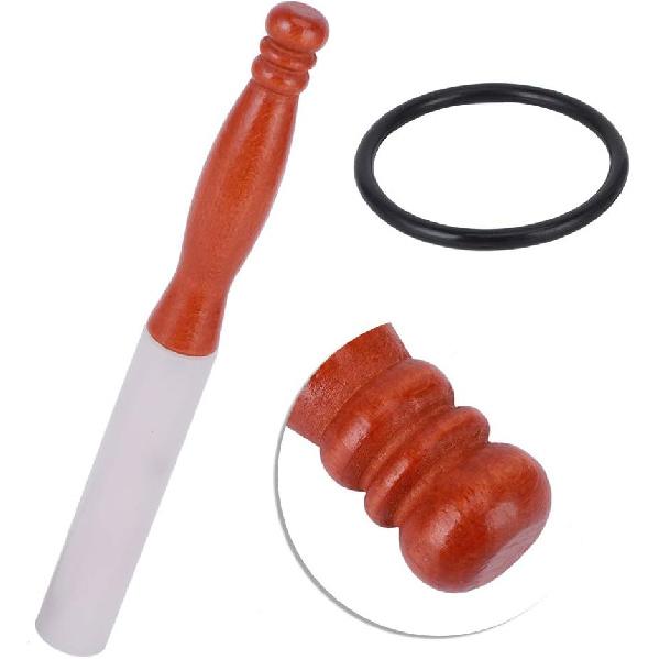 

Singing Bowl Mallet Rubber Rod for Playing Crystal Singing Bowl Sound Meditation Wooden Handle Stick for Crystal Sound Bowls Accessories,Singing Bowl