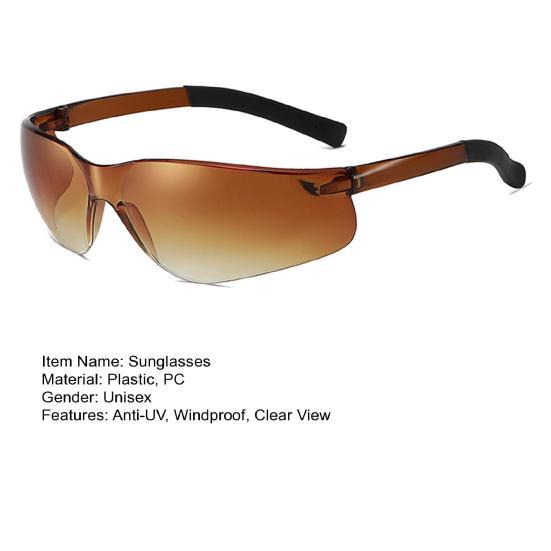 Damskie Okulary Rowerowe Przeciwsłoneczne Przezroczyste Duża Ramka Wiatroodporne Pyłoszczelne Ochrona UV Czysty Widok Ochrona Oczu Okulary do Jazdy Akcesoria Rowerowe