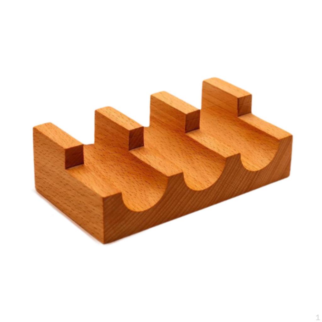 Wood Sushi Holder Display Stand Gadget Novelty Hand Roll Serving Tray for Food