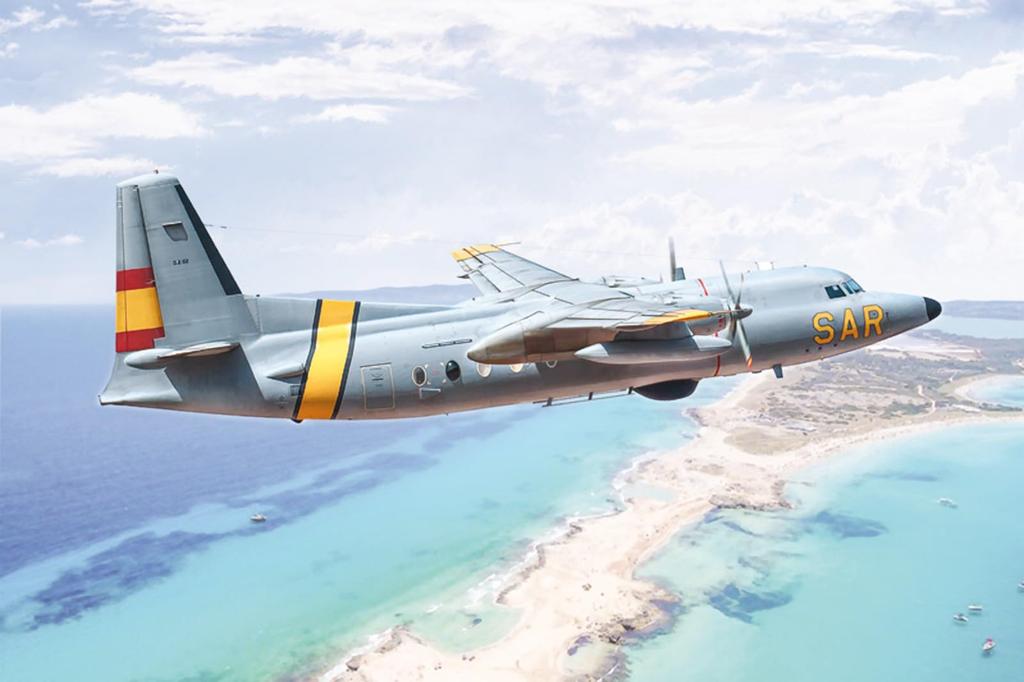 Platz Italeri 1/72 Scale Spanish Fokker F-27 Anti-Submarine Patrol Aircraft Plastic Model Kit IT1455 (Airplane)