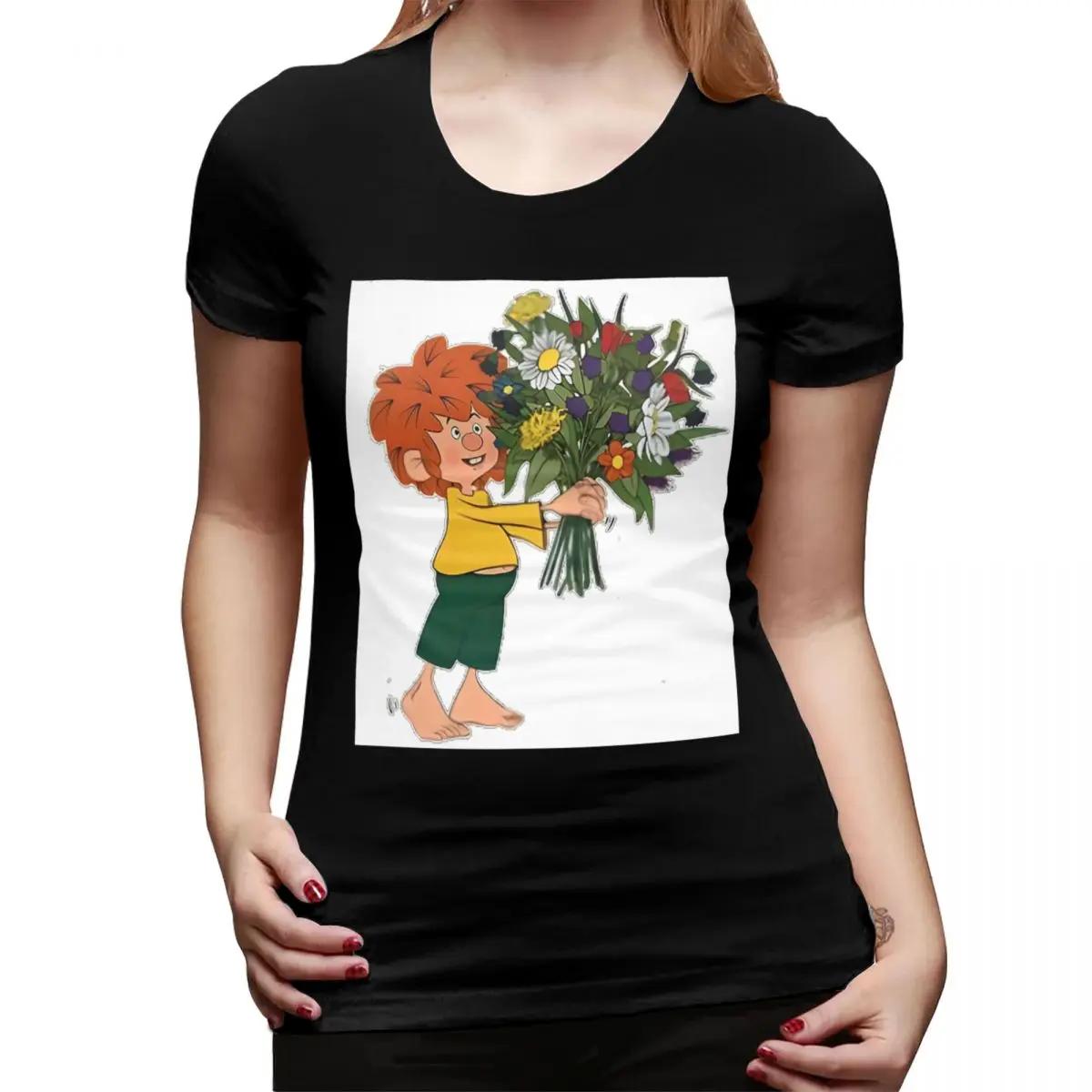 

Pumuckl Halt BluUnisex TShirt for Women Round Neck Streetwear T Shirts Womens Short Sleeve Summer Clothes Tops 4XL