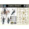 Master Box 1/35 Scale German Mounted Officer + Officer & 3 Infantrymen Emergency Messenger Plastic Model Kit MB35212