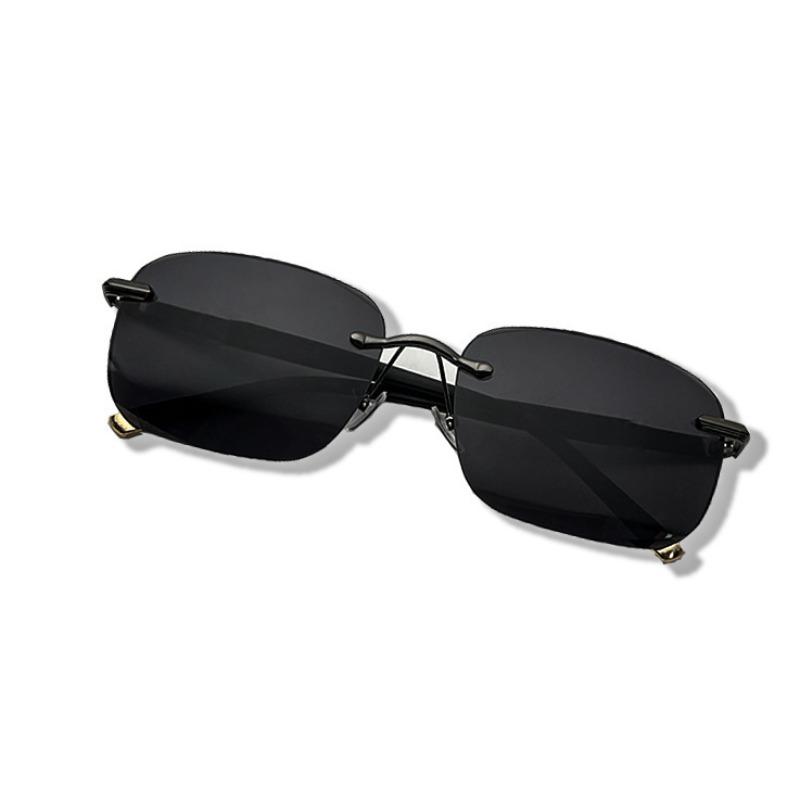 Vintage Square Rimless Sunglasses Woman Men Classic Retro Frameless Male Female Fashion Sun Glasses Lentes De Sol Mujer