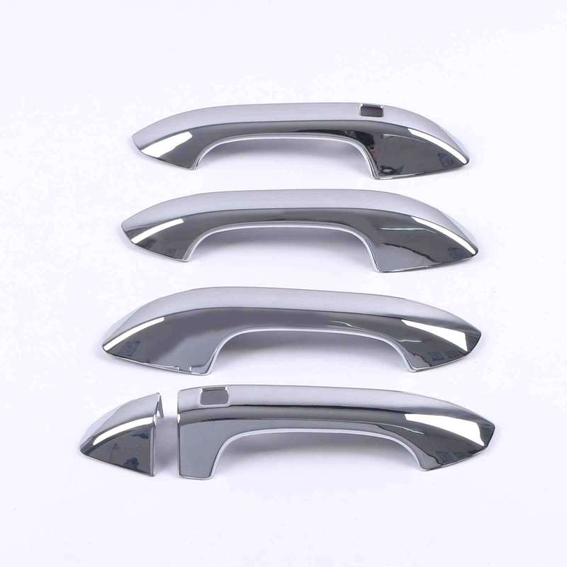 For Kia Optima K5 LHD     ABS Chrome Carbon Fiber Black Door Handle Cover Trims Sticker Car Styling Accessories