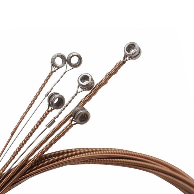6Pcs/pack Folk Guitar String, Steel Core Guitar Strings Set Practice Replacement