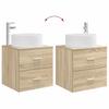 Bathroom Furniture Set 2 Pieces Sonoma Oak Engineered Wood