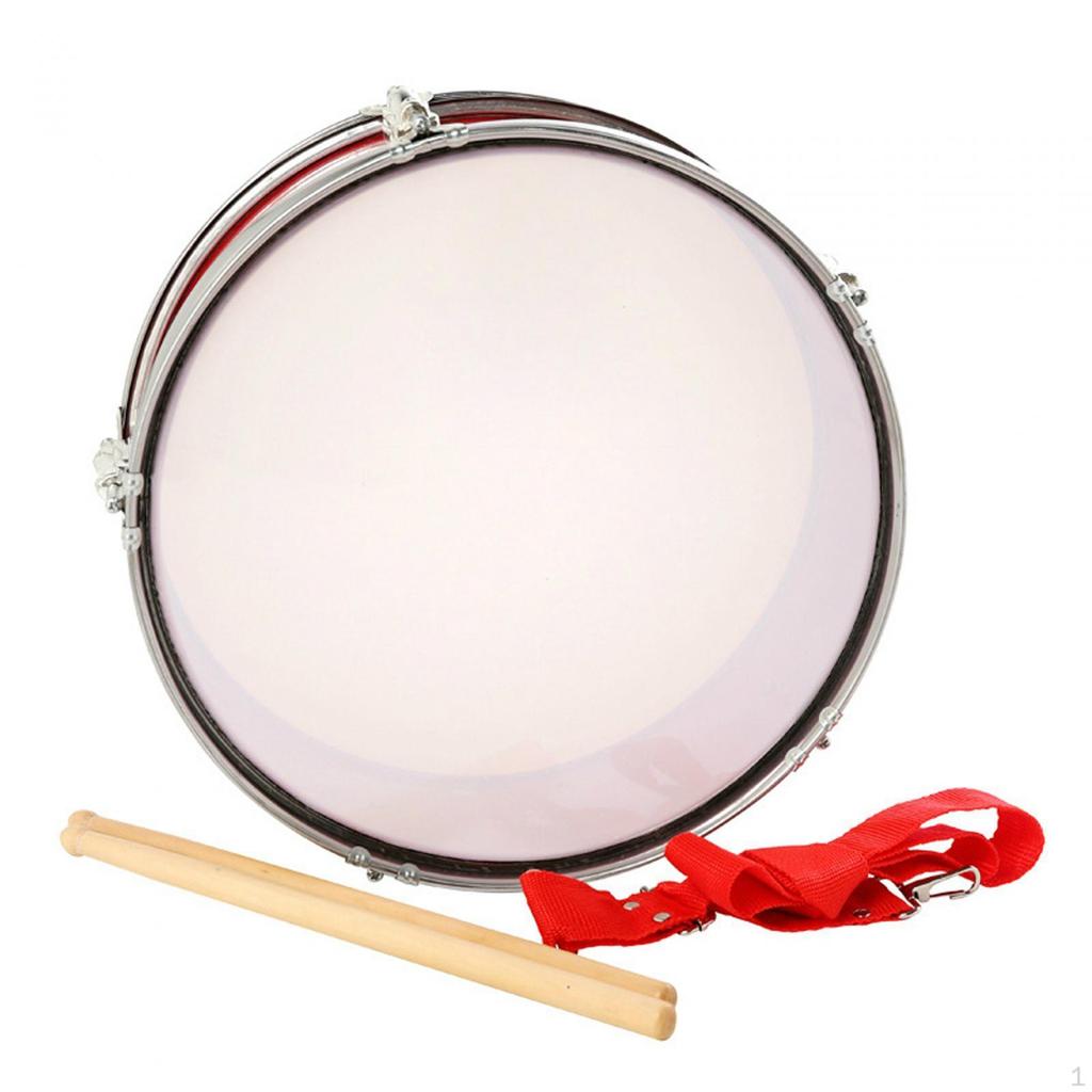 13 Inch Snare Drum Musical Drums with Drumsticks, Educational Toys, Light Percussion Instrument,