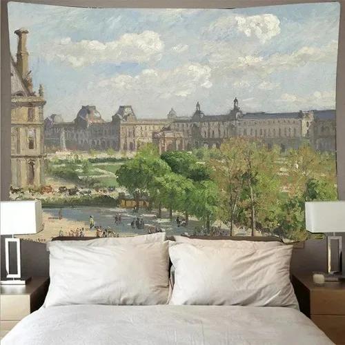 Oil Painting Style Background Tapestry Bedroom Living Room Tapestry Home Wall Decoration Tapestry