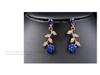 European & American Vintage Plum Blossom Necklace Set with Colored Diamonds
