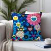 Brand TTakashi MMurakami Cushion Cover Plush Fabric Soft DoubleSided Printed Sofa Warm Winter Home Child Gift Pillow Case