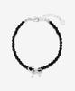 St.Scott London Ribbon Black Ball Bracelet / Stj-Bb1570Wg