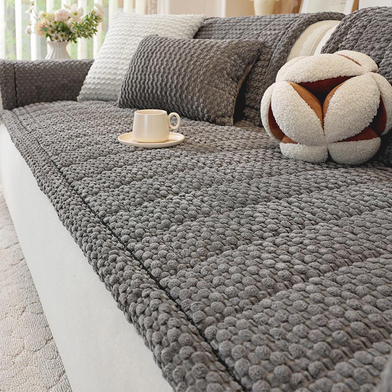 2026 Autumn/Winter Corduroy Non-slip Seat Cushion: Thick, Dirt-resistant Sofa Cover