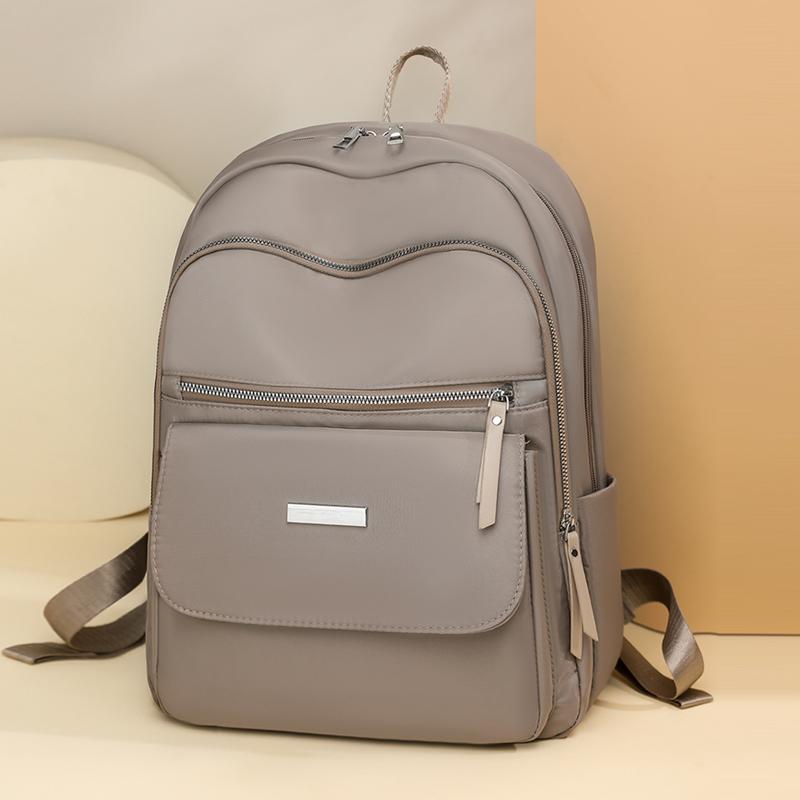 Women's Solid Color Backpack Lightweight Large Capacity Backpack