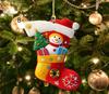 Christmas Stockings Series Flat Car Festive Atmosphere Christmas Tree Decoration Acrylic Backpack Pendant