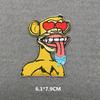 Punk Patch Flame Embroidery Patches For Clothes Scary Skull Iron On Patches On Clothing Embroidered Jacket Badge Sticker