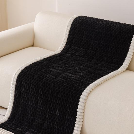 Sofa Cushion Cover Thickened Plush Couch Covers Pet Friendly Soft Slipcover Protector for Living Room Bedroom