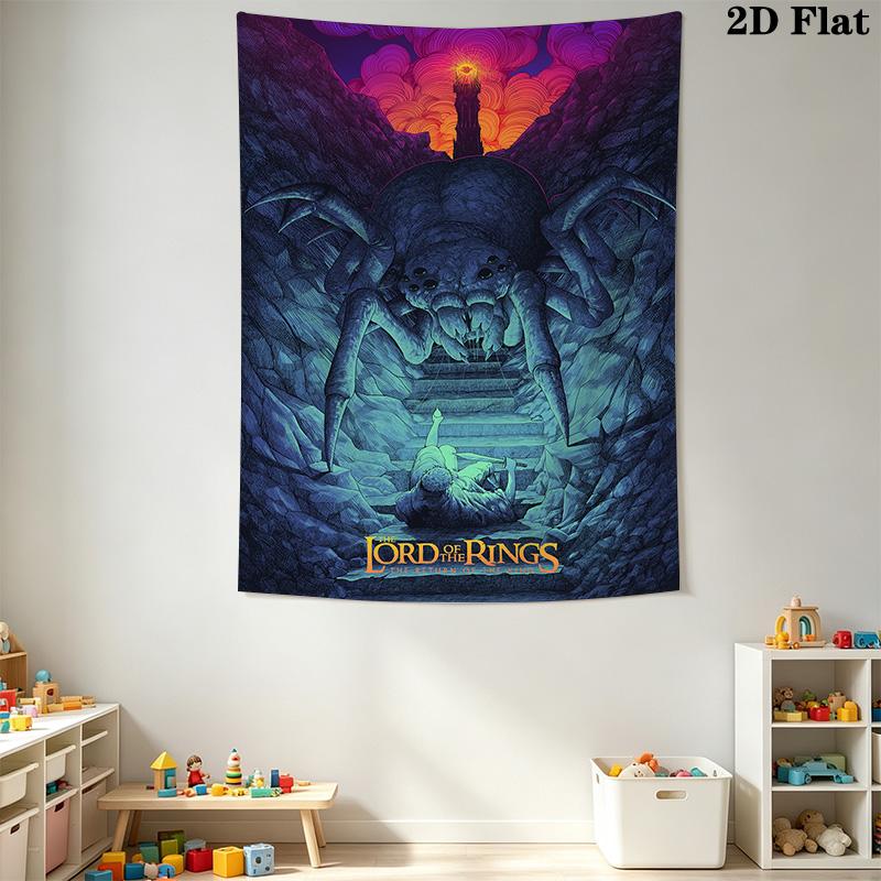 Giant Spider and the Hobbit Pattern Home Decor Tapestry, Wall Hanging, Decorative RV Wall Cloth.MGT0918626