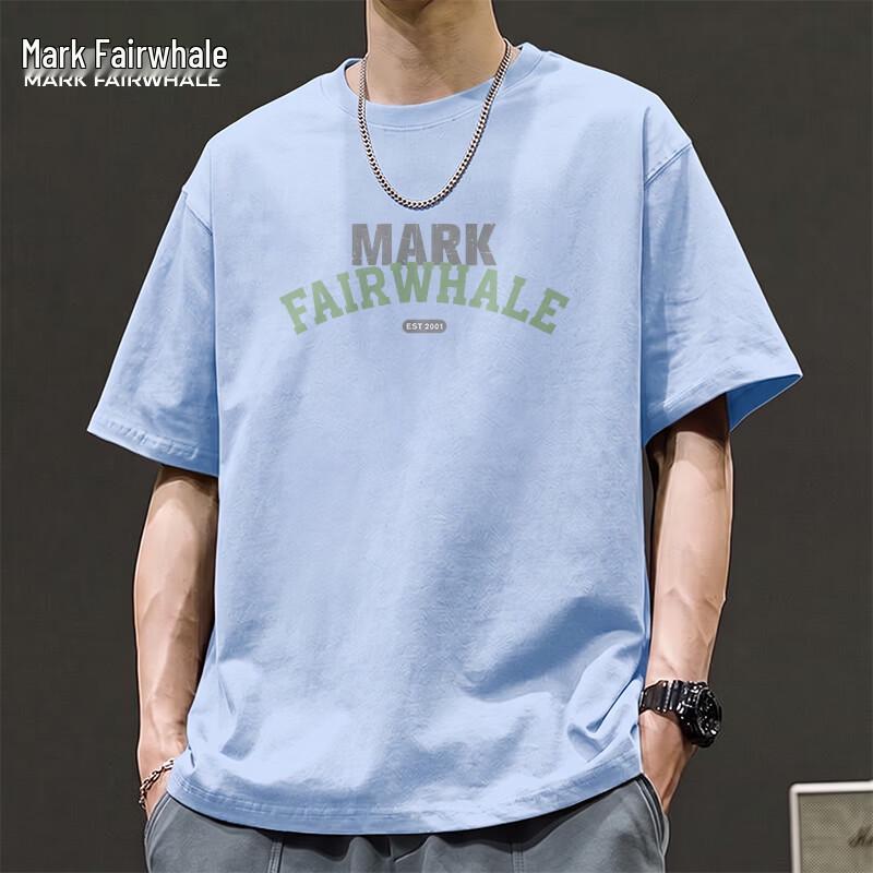 Mark Fairwhale Men's Heavyweight Cotton Antimicrobial Loose Fit T-Shirt