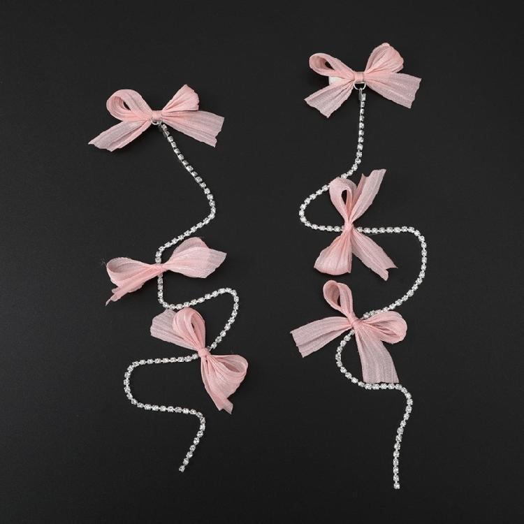 Hair Bow Clip Chain Hair Bows Cute Hair Bow Side Clip Bow Hair Clip for Girl