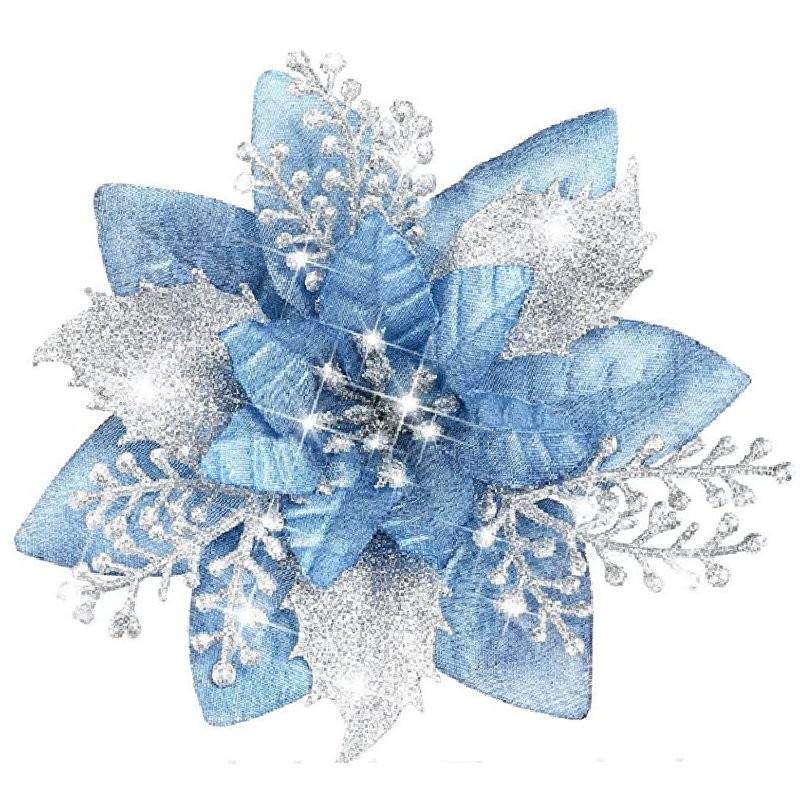 Christmas Flower Tree Garland Xmas Wreath Fireplace Door Decor Room Ornament