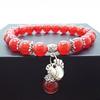 Red Agate Crystal Beaded Bracelet for Women - Handcrafted Couple Jewelry