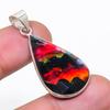 Natural Ammolite Gemstone 925 Sterling Silver Jewelry Pendant 1.69" AP-14265
