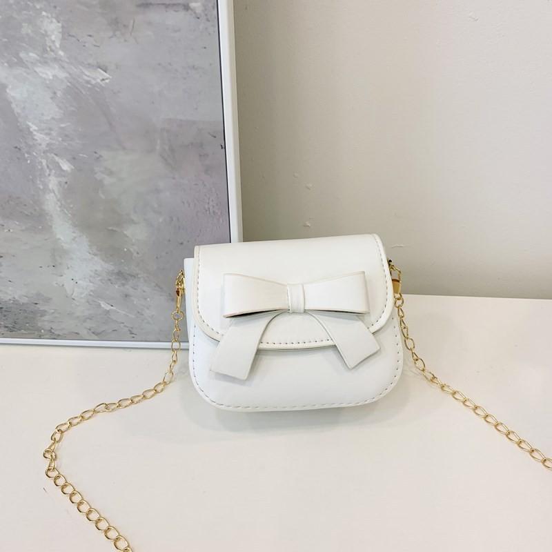 Butterfly Knot Girl Bright Shoulder Bag Lightweight Casual Purse Daily Outings