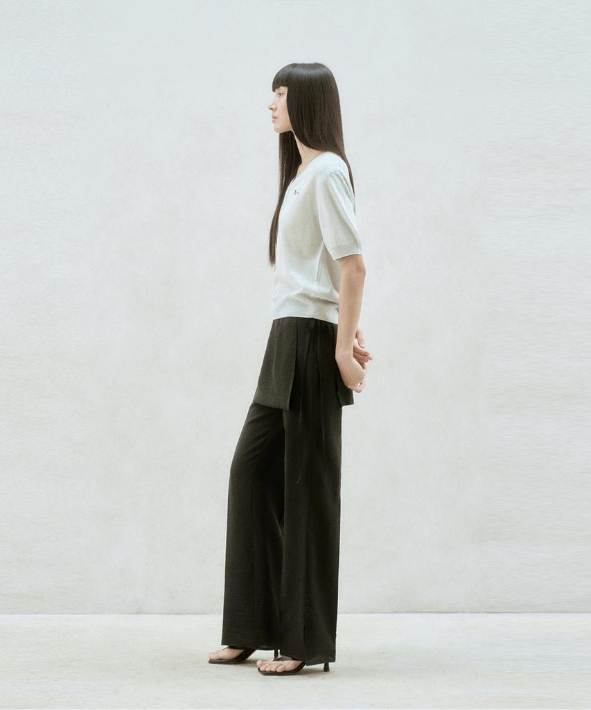 RE RHEE Layered Wrap Pants