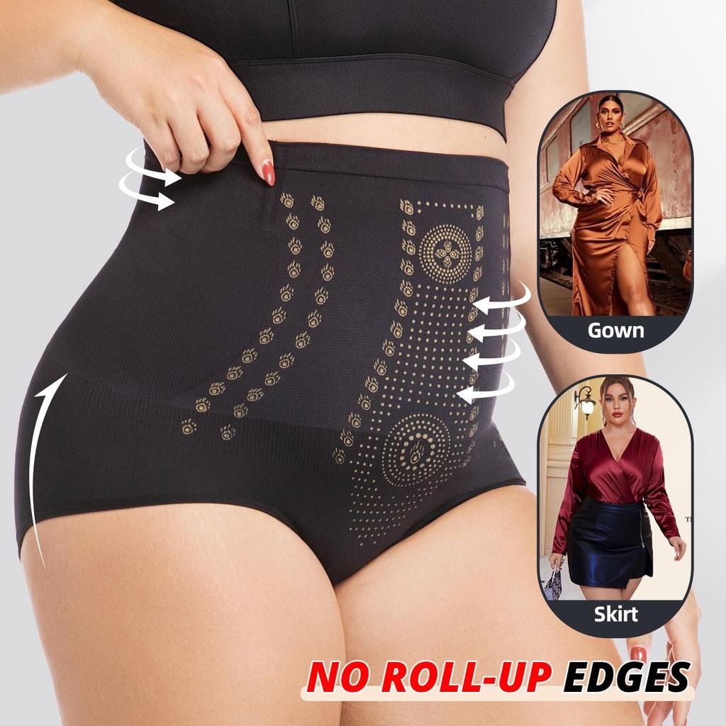 Übergröße Bauchweg-Slips Hohe Taille Bauchkontrolle Shapewear Nahtlose Postpartale Slips Unterwäsche Für Frauen Po-Hebende Slips