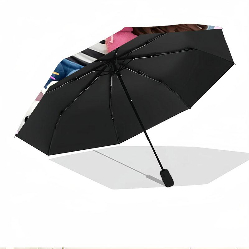 Gabby's Dollhouse Print Automatic Open Close Umbrella, Portable Foldable Umbrella, for Outdoor Commute Camping Trip, Ideal Birthday Gift