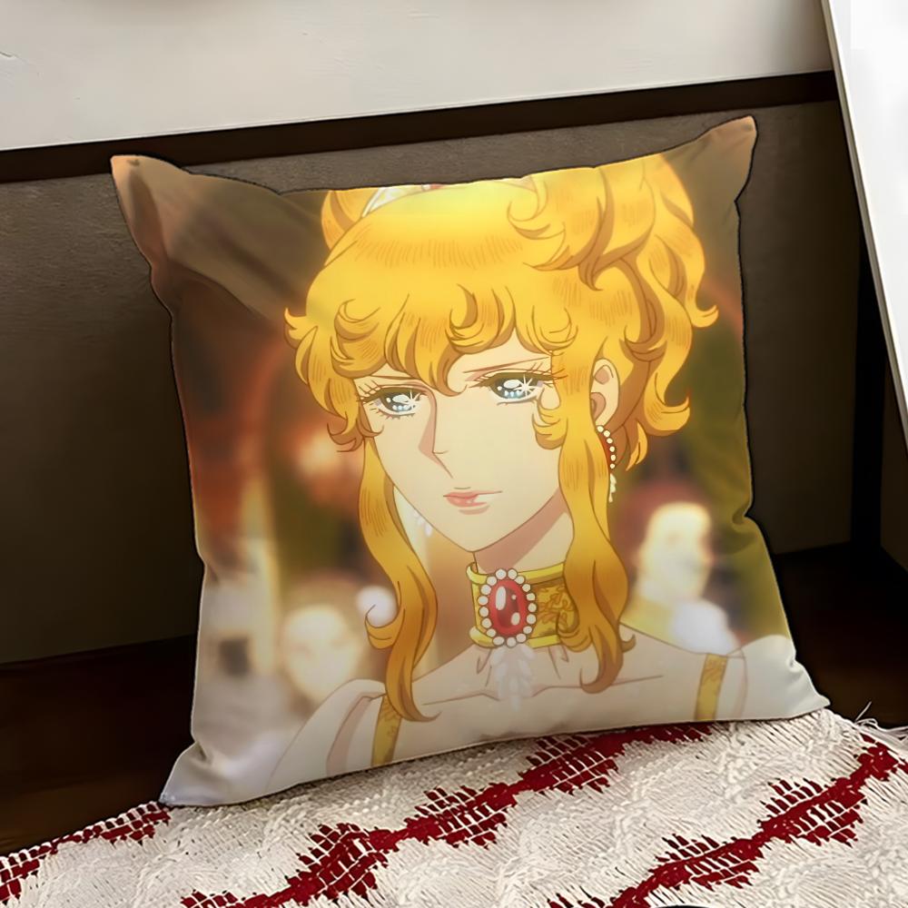 

Anime The RRose of Versailles Cushion Cover Reversible Soft Durable Pillow Cover Home Car MultiScene Use for Daily Comfort 30X30cm