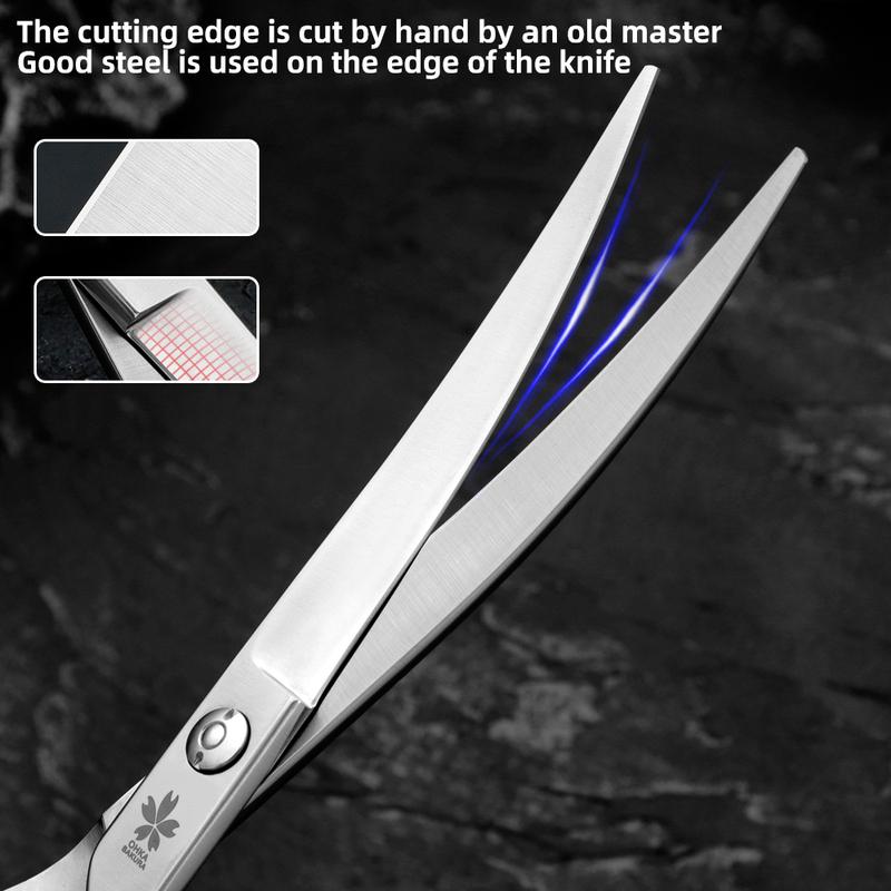 Professional Pet Beauty Scissors Japan 440c Steel Dog Teddy Pet Beautician 7.5 Inches Bending Scissors Thin Scissors High-Qualit