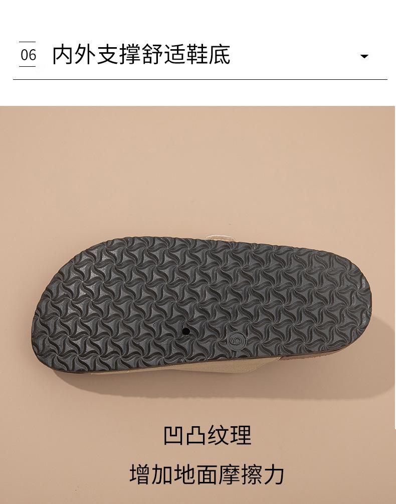 Fashion Buckle Women's Cork Sandals Casual Beach Women's Slippers Summer Women's Shoes