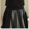 DIMANAF 2026 Estate Spiaggia Taglie Forti Pantaloni Lunghi Donna Vita Elastica Larghi Vintage Casual Pantaloni Pantaloni Fondo Quadri Nero