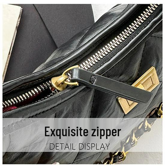 Women's Large Capacity Quilted Chain Bag - 2025 Autumn/Winter Fashion Crossbody Dumpling Bag