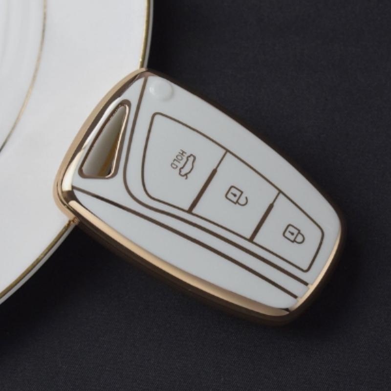 För Hyundai Grandeur HG Sedan Genesis G80 Santa Fe 3DM Grand SantaFe 2018 IX45 EQUUS Azera Fashion TPU Remote Key Case Cover
