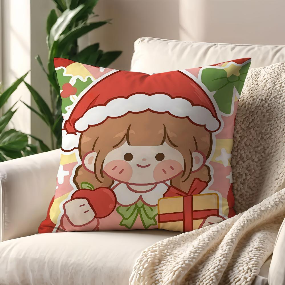 Christmas Cute Couple cushion cover Pillow Cover Decoration Room Home Sofa living Office Car Nordic Simplicity