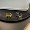 Gold Open Ring Geometric Minimalist Accessory Water Resistant Finger Ring  for Women's Daily Outfit