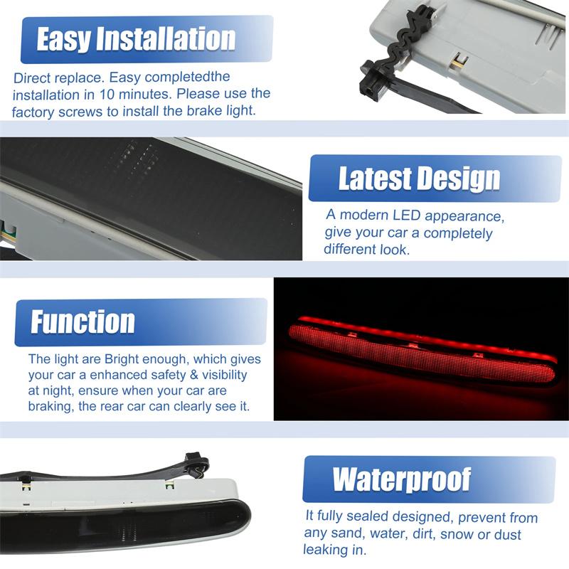 1C0945097E For Volkswagen Vw Beetle Led Third Level Brake Stop Light Strip Rear Tail Stop Lamp 1998 1999 2000 2001 2002-2010