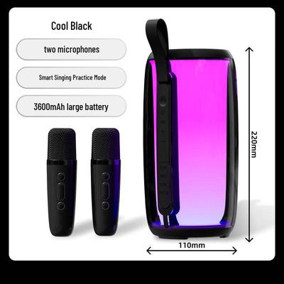 Newmen M18 Wireless Bluetooth KTV Speaker with Dual Microphones and Built-in Sound Card CN Plug (adapter Included)
