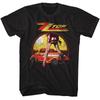 ZZ Top Nohy Přes 1933 Ford Eliminator Coupe Pánské Tričko Rocková Hudba Kapela Merch