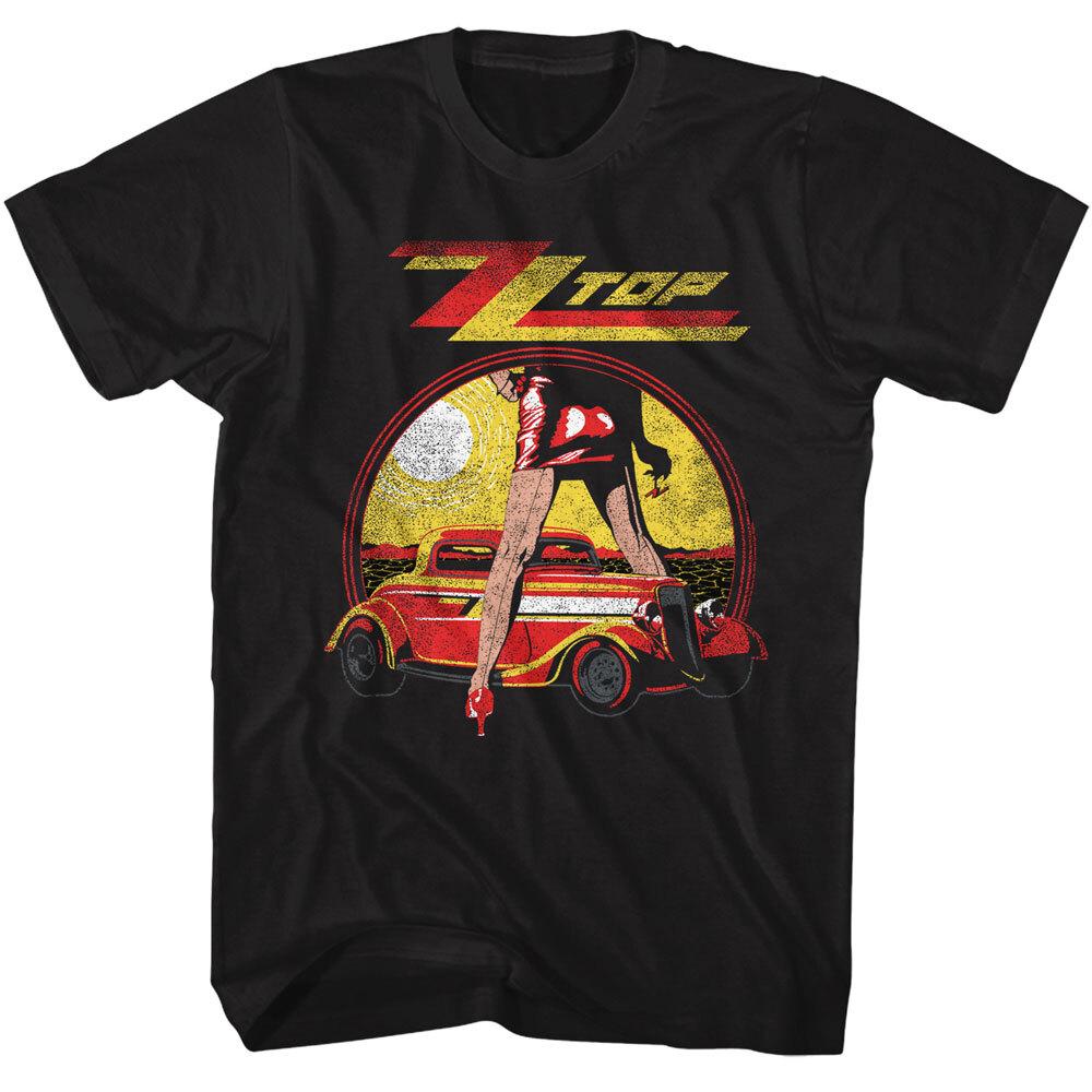 ZZ Top Legs Over 1933 Ford Eliminator Coupe Men T Shirt Rock Music Band Merch S